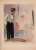 Magnifique aquarelle originale avec rehauts de gouache signée par Charles Roussel ( 1882-1961 ).. ( Erotisme - Dessins Originaux ) - Charles Roussel.