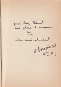 Cinoche. Roman. ( Avec superbe dédicace d'Alphonse Boudard à Guy Béart ).