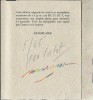 L’imposture des rêves, avec des graphies de Jean Cortot. ( Tirage unique à 50 exemplaires numérotés sur papier vélin gris à la forme signés par Julius ...