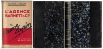 L'Agence Barnett & Cie. ( Exemplaire tr&egrave;s bien reli&eacute; avec magnifique d&eacute;dicace autographe, sign&eacute;e, de Maurice Leblanc &agrave; Madame Jean Brunhes ).. ( ...