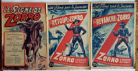 Zorro série complète en 3 Fascicules. Le Signe de Zorro - Le Retour de Zorro - La Revanche de Zorro.