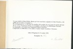 La Nuit Courte. Texte inédit de Marcel Béalu. Trois eaux-fortes originales de Alain Poncelet. ( Tirage de tête, hors commerce, signé par les auteurs ...