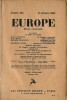 Revue Europe n° 118 du 15 octobre 1932 : Lola d'Amérique. ( Extrait promotionel de Voyage au bout de la nuit ).. Louis Ferdinand Destouches dit ...