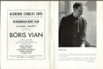Programme de la pièce de " Le Goûter des Généraux ", écrite par Boris Vian.. ( Théâtre ) - Boris Vian - François Maistre - Georges Neveux.