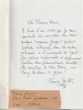 Le Charme du Jardin Hollandais et autres textes inédits. ( Un des 3 exemplaires hors commerce, numéroté, avec magnifique dédicace autographe, pleine ...