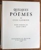 Quelques Poèmes de Jules Laforgue. ( Un des 20 exemplaires, hors commerce, numérotés en chiffres romains ( n° XIX ), imprimés sur papier pur chiffon ...