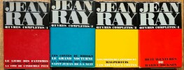 Jean Ray, Intégrale Oeuvres complètes, Robert Laffont, tome 1 à 4. ( Avec très belle dédicace de Jean Ray à Guy Vaes ).. Raymond Jean Marie de Kremer, ...
