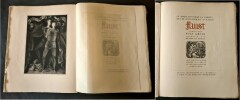 Faust. ( Un des 350 exemplaires numérotés, sur papier de Rives, enrichi d'un magnifique dessin original pleine page, signé et dédicacé de Jean-Gabriel ...