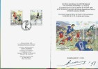 Tirs au But. Un Match de trop. ( Un des 150 exemplaires du tirage de tête et de luxe, signés par Raymond Reding + 3 timbres oblitérés du 1er jour ).. ...