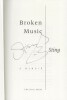Broken Music. ( Exemplaire signé par Sting ).. ( Littérature en Anglais ) - Gordon Matthew Thomas Sumner dit Sting