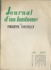 Journal d’un Fantôme. ( Tirage numéroté, illustré ).. ( Surréalisme ) - Philippe Soupault.