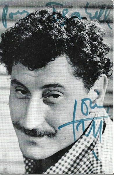 Carte postale Path&eacute; avec photographie et d&eacute;dicace de Ren&eacute;-Louis Lafforgue.. ( Cartes Postales - Chanson Fran&ccedil;aise - Cin&eacute;ma ) - Ren&eacute;-Louis Lafforgue.