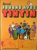 Valise Coffret " Tintin " contenant deux cassettes vidéos VHS : Tintin et le Lac aux Requins + Le Temple du Soleil + le double album de jeux " Jouons ...