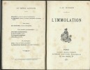 L'Immolation. Contient en édition originale la nouvelle " Les Xipéhuz " . . Joseph Henri Honoré Boex sous le pseudonyme de J.-H. Rosny Ainé.