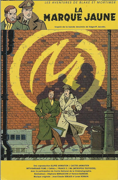 Blake et Mortimer, carte postale : La Marque jaune. ( Bandes Dessin&eacute;es ) - Edgar Pierre Jacobs. 