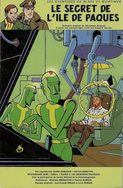 Blake et Mortimer, carte postale : Le secret de l'&icirc;le de P&acirc;ques.. ( Bandes Dessin&eacute;es ) - Jacobs Edgar Pierre - Bernasconi St&eacute;phane - Hairbaut ...