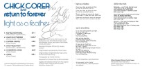 CD Chick Corea and Return to Forever - Light as a Feather, dédicacé par Chick Corea. . ( CD Jazz et Fusion ) - Chick Corea and Return to Forever.