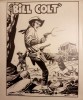 Magnifique planche originale à l'encre de chine ," Western " par Pedro Alferez. pour une série intitulée " Bill Colt ". . ( Bandes Dessinées ...