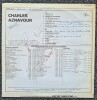 Charles Aznavour chante ses 20 ans. ( LP 33 tours signé par Charles Aznavour ).. ( Musique - Disques - Chanson Française ) - Charles Aznavour.