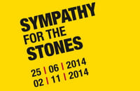 Affichette pour l'exposition The Rolling Stones : Sympathy for the Stones.