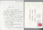 Paul Eluard + lettre autographe + carte postale.. ( Paul Eluard ) - Luc Decaunes - Léon-Gabriel Gros - Jean-Claude Laurens.