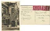 La Peur. ( Avec cordiale dédicace de Edmond Haraucourt à un journaliste sur carte postale ).. Edmond Haraucourt - M.Lecoultre - H.Thiriet