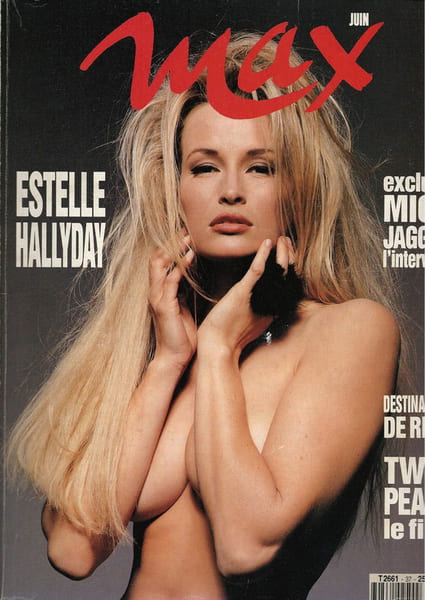 Magazine Max n&deg; 98 : Estelle Hallyday. ( Rare exemplaire accompagn&eacute; de 2 photographies originales, en couleurs et tirage argentique de la session ...