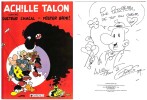 Achille Talon contre Docteur Chacal et Mister Bide. ( Avec magnifique dessin original pleine page, sign&eacute; et dat&eacute;, de Michel Greg ).  . ( Bandes ...