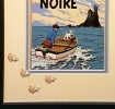 Tintin : Couverture en relief de " L'Île Noire ".. ( Bandes Dessinées ) - Georges Rémi dit Hergé - Tintin.