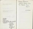 L’amour est un chien de l’enfer, tome 1 et 2. ( Tome 1 avec signature autographe de Charles Bukowski et sympathique dédicace de Gérard Guégan à Michel ...