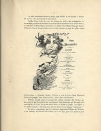 Hommage d'un " Vieux-Papiériste " à Adolphe Willette et à son oeuvre + Menu illustré par Maurice–Louis Henri Neumont pour la Société Archéologique, Historique et Artistique " Le Vieux Papier ", en date du 16 mars 1926.
