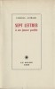 Sept Lettres à un Jeune Poète. ( Un des 150 exemplaires exemplaires, numérotés de l'édition pré-originale ).. ( Editions Le Soleil Noir ) - Charles ...