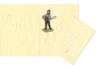 Papier à lettres avec en-tête du " Capitaine Haddock " + enveloppe.. ( Bandes Dessinées - Philatélie ) - Georges Rémi dit Hergé - Tintin.