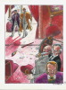 Sherlock Holmes n° 1 : La Sangsue Rouge  ( Magnifique dessin original en couleurs, signé, pleine page de Guy Clair ).. ( Bandes Dessinées - Sherlock ...