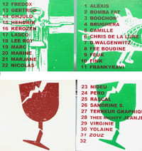 Mémovin " Cuvée 2008 " pour la soirée au café " le Monte-en-l'Air " du vendredi 19 décembre 2008. ( Paris )