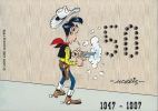 Telecard Belgacom numérotée : Lucky Luke, 50 ème anniversaire - 1947-1997.. ( Bandes Dessinées - Objets Para-BD ) - Maurice de Bevere, dit Morris. 