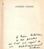 Andrée Chedid par Jacques Izoard. ( Avec belle dédicace, de Andrée Chedid, à l'écrivain et dramaturge Pierre Silvain sur le livre et sur carte de ...
