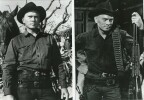 Superbe lot de 3 photos d'exploitation télévision " Westen " pour le film : Les 7 Mercenaires.. ( Cinéma - Western ) - Yul Brinner - Steve MacQueen - ...