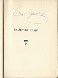 Le Sphinx Rouge, Roman individualiste.
