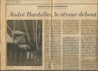 Le Seuil du Jardin. ( Exemplaire du service de presse, dédicacé à Jean Falize ). André Hardellet.