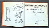 En(Trez) c'est ouvert...Dessins 1987-1988. ( Avec superbe dessin original signé et dédicacé par Trez ).. ( Dessins d'Humour - Politique ) - Alain ...