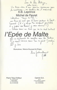 L'Epée de Malte. ( Dédicacé )