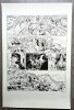 Fac similé d'une planche originale en noir et blanc, extraite de la série " Bouncer " de François Boucq et Alejandro Jodorowsky.. ( Bandes Dessinées - ...