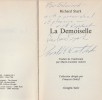 La Demoiselle. ( Avec superbe dédicace signée, Donald Westlake et Richard Stark ).. Donald Westlake sous le pseudonyme de Richard Stark.