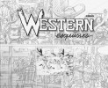 Western Esquisses ( Tirage unique à 250 exemplaires numérotés, avec magnifique dessin original de Thierry Girod + une carte magique, un timbre et un ...
