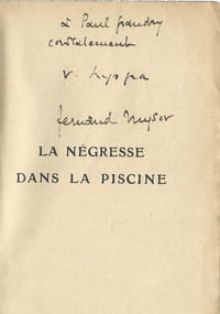La Négresse dans la Piscine. ( Dédicacé ).