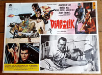 Diabolik. Magnifique affichette Mexicaine d'exploitation de 1968.