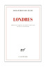 Londres. ( Un des 310 exemplaires numérotés sur vélin rivoli Arjowiggins, seul grand papier ).. Louis-Ferdinand Céline - Régis Tettamanzi.