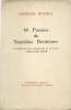 40 Poésies de Stanilas Boutemer, illustrées de deux Lithographies et de quatre dessins de Max Jacob. ( Tirage limité, numéroté ).. Georges Hugnet - ...