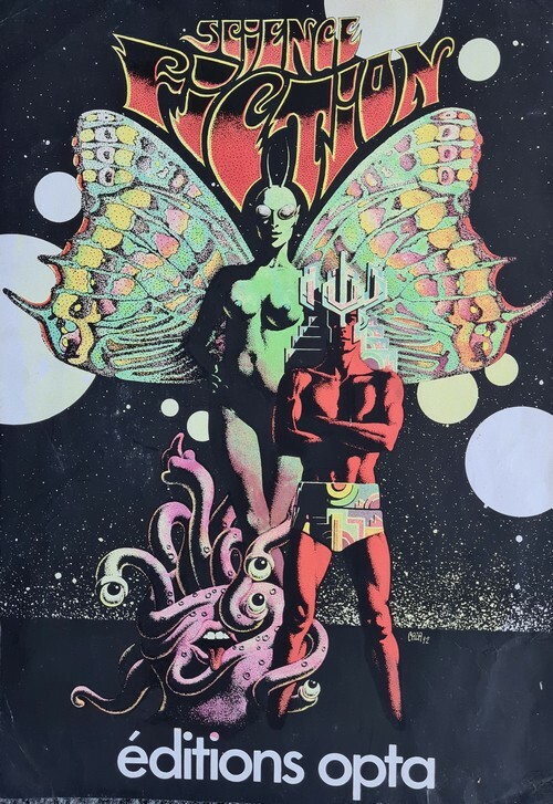 Magnifique affichette tirée en offset, illustrée par Philippe Caza, réalisée pour les Editions Opta en 1972.. ( Affiches - Bandes Dessinées ) - ...